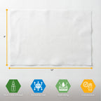 MED PRIDE Premoistened Washcloths 8x12 in with Aloe & Lanolin,600 Count