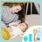 DEBETOOL 3-Piece Cradle Cap Brush Set with Comb & Baby Hair Brush