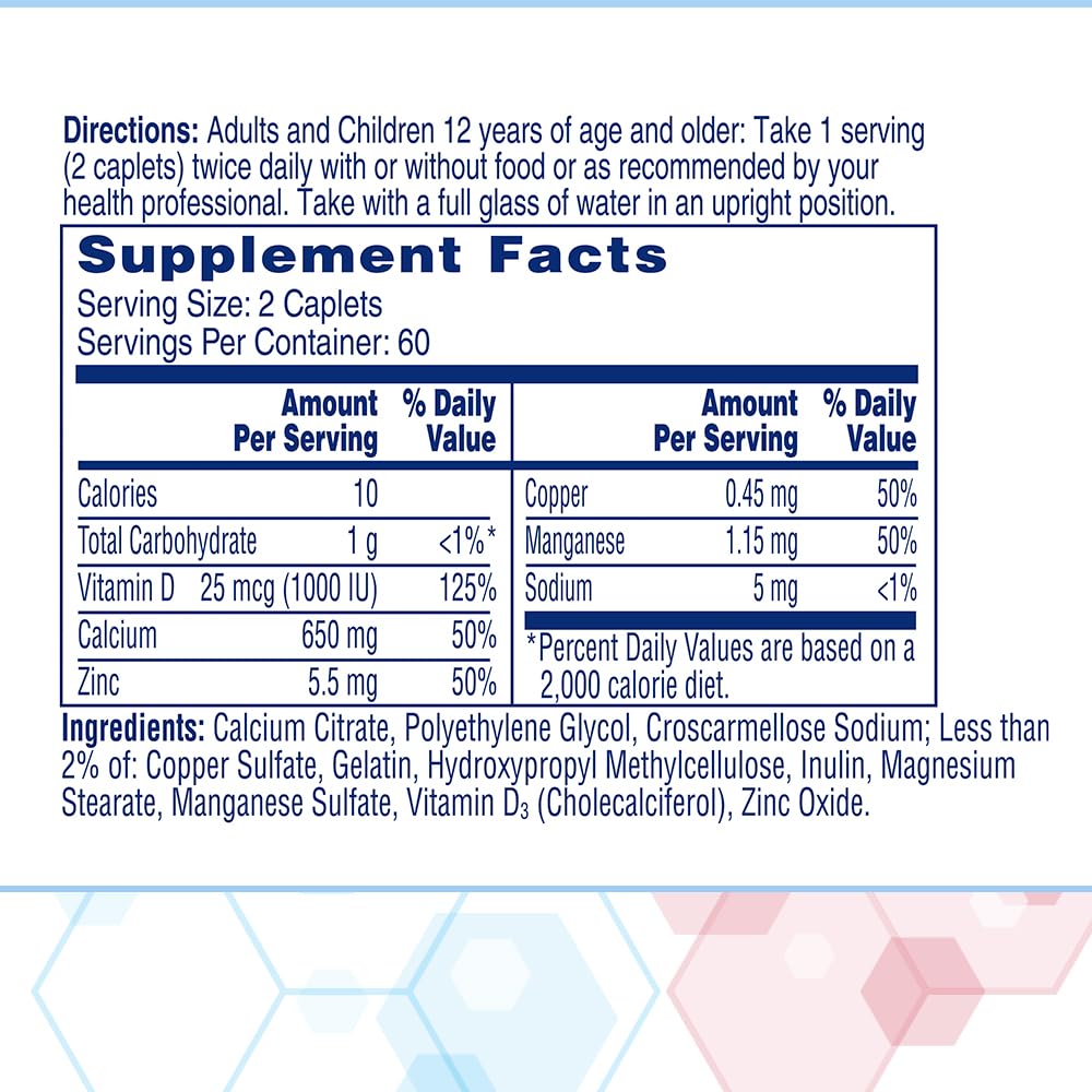Citracal Maximum Plus Calcium Supplement - Calcium Citrate with Vitamin D3, Zinc, & Essential Minerals for Bone Health Support, Ages 12+, 120 Count (Packaging May Vary)
