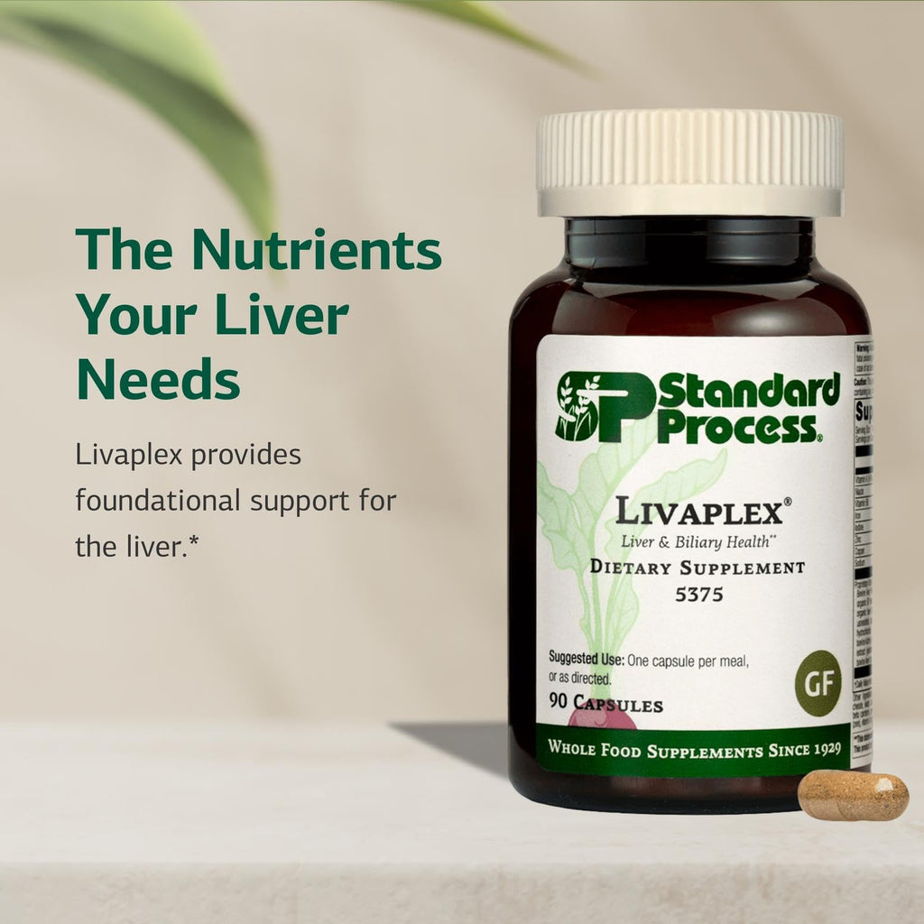 Buy now Standard Process Livaplex - Whole Food Bowel, Digestion and Digestive Health, Liver Health and Gallbladder Support with Spanish Black Radish, Betaine Hydrochloride, and Organic Carrot - 90 Capsules at indiglob india