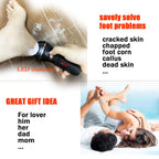 Electric Foot Callus Remover- Long Service Time, Rechargeable Electronic Foot File- Ideal Gift, Professional Pedicure Tools, Waterproof Foot Scrubber, Pedicure Kit Feet Care for Dead Skin (Black)