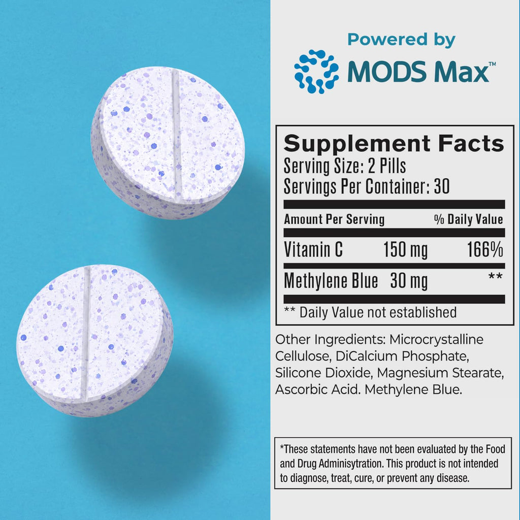 Best 365 Labs NeuroPro+ Methylene Blue & C Complex Tablets | 60 Count
