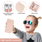Nail Clippers & Beauty Tool Portable Set, Rose Gold Manicure Set, 12 in 1. | Martensitic Stainless Steel, Pink Leather Bag, Suitable for Home, Workplace, Outdoor Travel, Gift Giving, Salon.