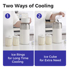 22oz Portable Breast Milk Cooler for Work & Travel, 30H+ Chill