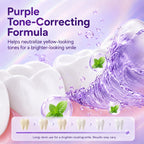 Purple Mouthwash Whitening Sachets 40 Pack, Color Correcting Mouthwash - Peroxide & Alcohol Free, Freshens Therabreath, Oral Care Supports, Mint Flavor
