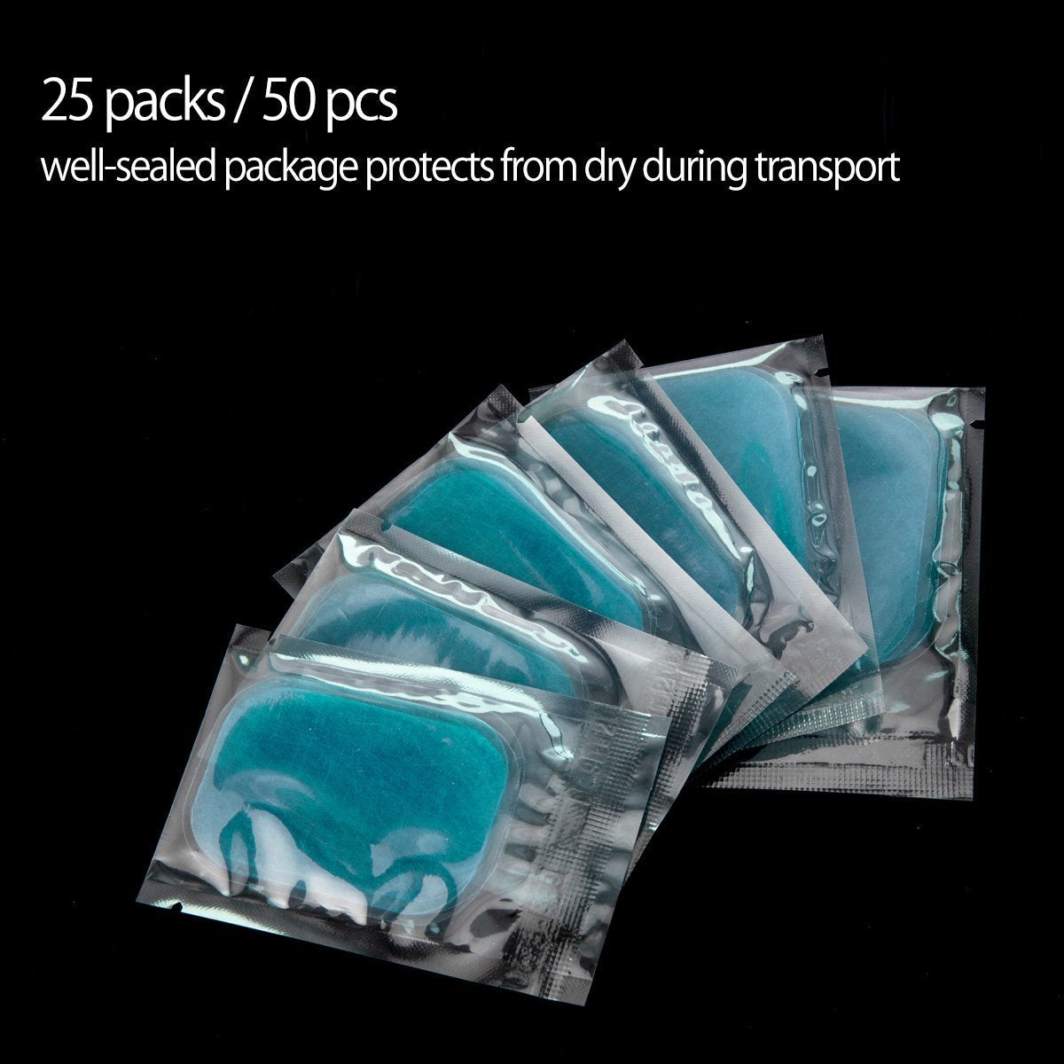 Buy now 50 Pcs/25 Packs Pads Abs Trainer Replacement Gel Sheet for Abdominal Muscle Trainer, Accessory for Ab Workout Toning Belt. at indiglob india