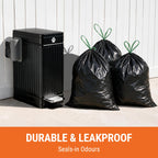 Pupzle Dog Poop Bin Liners, 3.2 Gallon Trash Bag Refills with Drawstrings