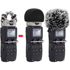 Buy now ChromLives Windscreen Microphone Wind Muff, Foam Wind Screen Wind Cover Compatible with Zoom H5 H6 Portable Handy Recorder Furry & Foam 2Pack at indiglob india