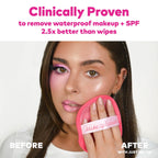 The Original MakeUp Eraser 7-Day Set, Erase All Makeup With Just Water, Including Waterproof Mascara, Eyeliner, Foundation, Lipstick, Sunscreen, and More! Chic Black, 7ct.