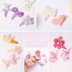12 Pairs Hair Clips for Girls Hair Accessories for Kid Cute Glitter Toddler Girls Hair Accessory Multicolor Shaped