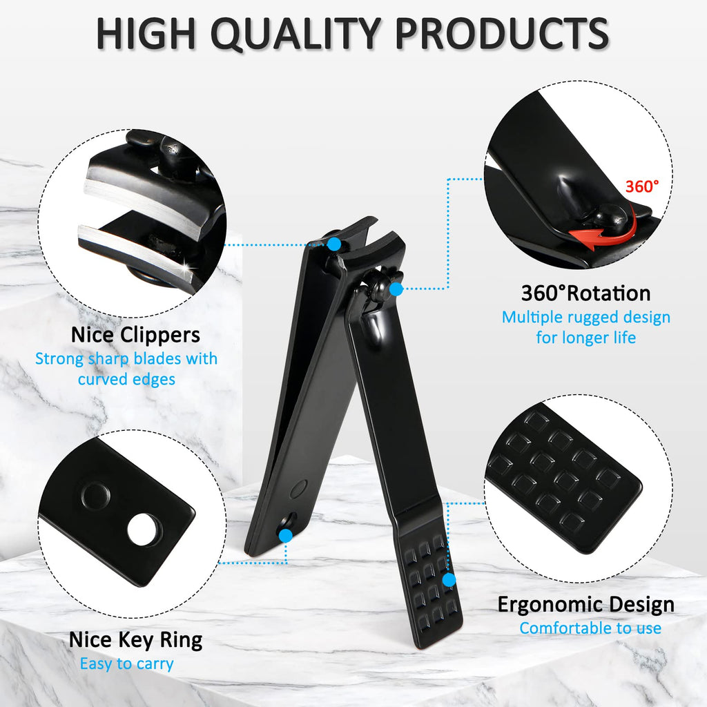 MINKINH Manicure Set Professional Nail Clipper Kit-26 Pieces, Brown | Stainless Steel Manicure Kit, Nail Care Tools with Travel Case for Men & Women, Hand & Foot Care, Gift for Family & Friends