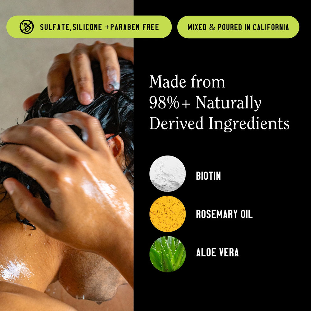 California Naturals Re:GRO Anti-Thinning Shampoo & Conditioner Set for Men, Biotin, Caffeine & Rosemary Oil, Hair Loss & Thinning Hair Support, Sulfate Free, 20 oz