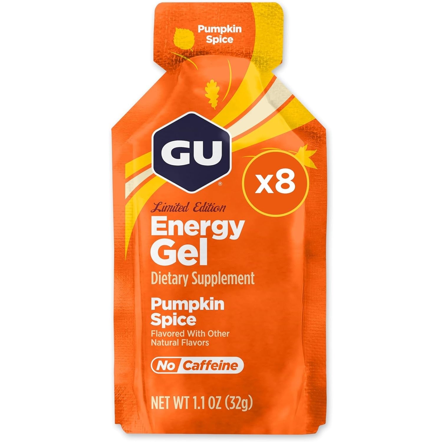 Buy now GU Energy Original Sports Nutrition Energy Gel, Vegan, Gluten-Free, Kosher, and Dairy-Free On-the-Go Energy for Any Workout, 8-Count, Tri-Berry Pumpkin Spice 8 Count (Pack of 1) at indiglob india