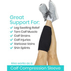 Buy now Vive Calf Brace - Adjustable Shin Splint Support - Lower Leg Compression Wrap Increases Circulation, Reduces Muscle Swelling - Calf Sleeve for Men and Women - Pain Relief (Black) at indiglob india