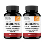 Sangluco Berberine Ceylon Cinnamon Chromium Turmeric Apple Cider Vinegar Bitter Melon Supplement | Supports Healthy Levels Already Within Normal Range | 180 Capsules