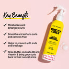 Marc Anthony Strictly Curls, Leave-In Hair Conditioner Spray for Curly Hair | Moisturizing Conditioning Hair Detangler Spray with Shea Butter - Moisturizing, Frizz Smoothing and Managability