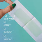 Billie Wax Kit - Face & Bikini - 32 wax strips - 6 post-wax serum wipes | Soft wax strips for hair removal, Lasts up to 4 weeks, No heat, Made with avocado oil, Includes post-removal wipes, Vegan
