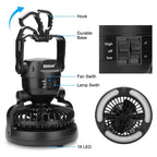 Odoland Portable LED Camping Lantern with Ceiling Fan - Hurricane Emergency