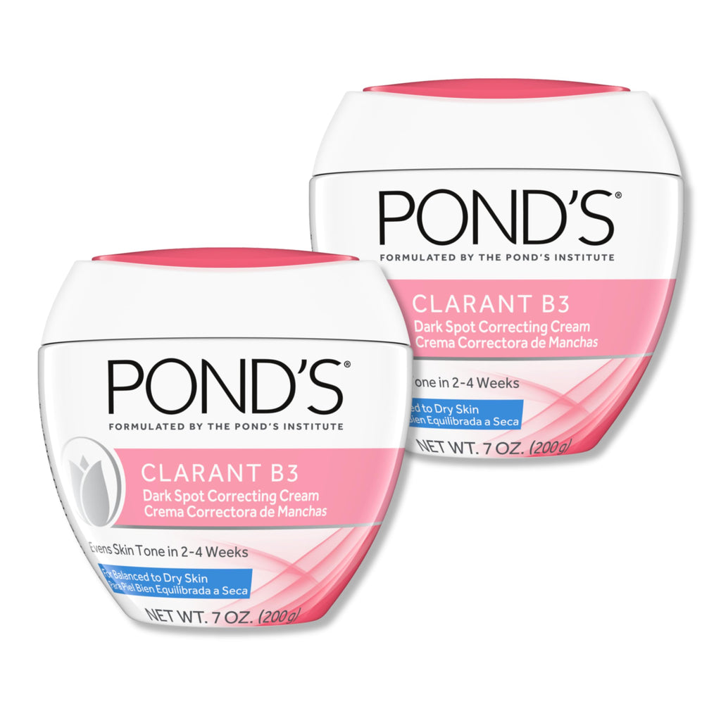 Buy now PONDâ€™S Clarant B3 Dark Spot Correcting Cream â€“ Daily Moisturizer for Dry Skin â€“ Moisturizing Face Cream with Vitamins B3 & C â€“ Dermatologist Tested, 7 oz, 2 Pack at indiglob india