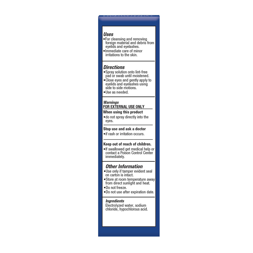 OCuSOFT HypoChlor Spray - Non-Irritating Hypochlorous Acid Spray & Eyelid Cleanser Solution to Remove Oil & Debris- 2 fl oz | Eyelid Spray for Irritated Eyelids Associated with Blepharitis, Dry Eyes, Meibomian Gland Dysfunction and Styes
