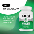 Lipo-Flavonoid for Vertigo & Dizziness Relief, Clinically Tested Formula with Ginkgo Biloba, Vitamin D, & Vitamin B Complex, Inner Ear Health & Balance Support, 30-Count (Pack of 2)