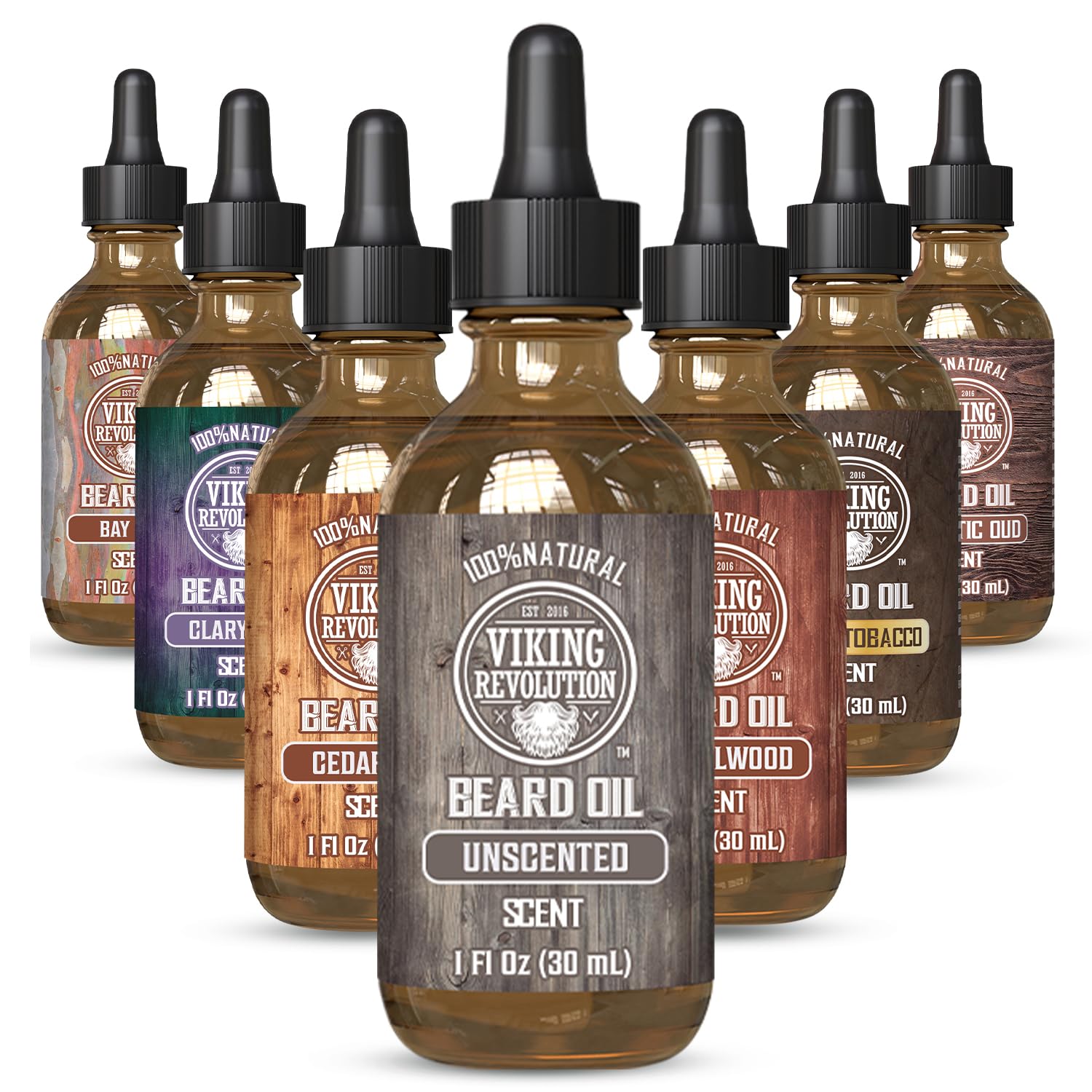 Buy now Viking Revolution Beard Oil with Clary Sage for Men - Natural Blend with Argan and Jojoba Oils for Softening, Strengthening, and Moisturizing at indiglob india