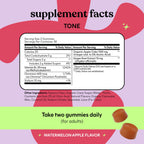 Lemme Tone Metabolism & Body Toning Gummies, 30-Day Supply | Clinically Studied Chromium & B12, Blood Sugar & Weight Management Support, Watermelon Apple Flavor
