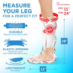 Buy now 100% Waterproof Cast Covers for Shower Leg - Tight Seal - Reusable Adult 2pk Half Leg Cast Protectors - Knee, Ankle, Foot at indiglob india