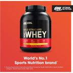 Buy now Optimum Nutrition Gold Standard 100% Whey Protein Powder, Banana Cream, 5 Pound (Packaging May Vary) at indiglob india