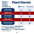 Healthfare Plant Sterols Capsules | 240 Vegan Capsules | Beta Sitosterol & Phytosterol Complex | Plant-Based Supplement | Non-GMO & Gluten-Free | Made in the USA