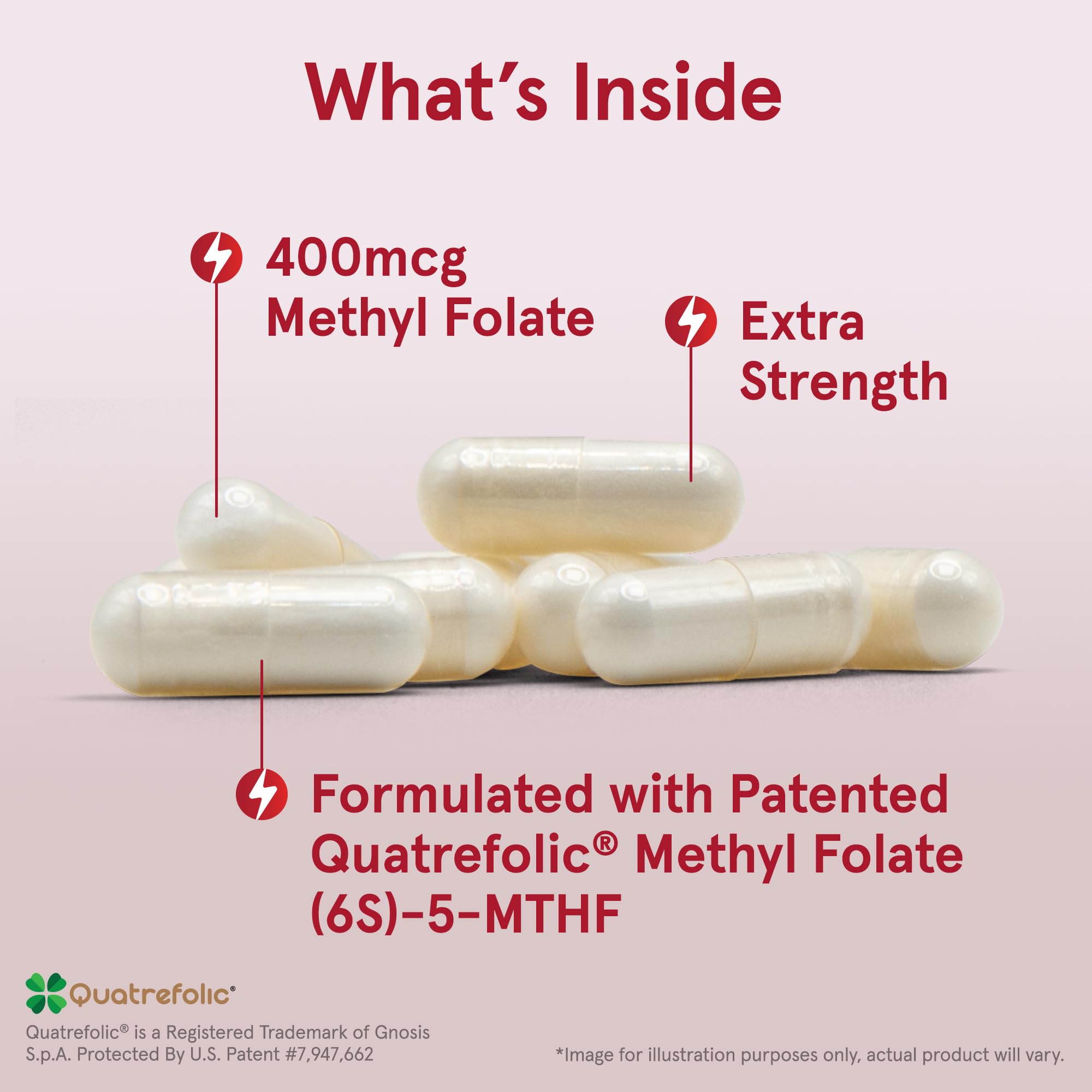 Jarrow Extra Strength Methyl Folate, Folate 400 mcg, 60 Capsules | Dietary Supplement for Cardiovascular and Neurologic Health Support, 60 Day Supply