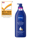 NIVEA Essentially Enriched Body Lotion, Very Dry Skin, Almond Oil, 16.9 Oz