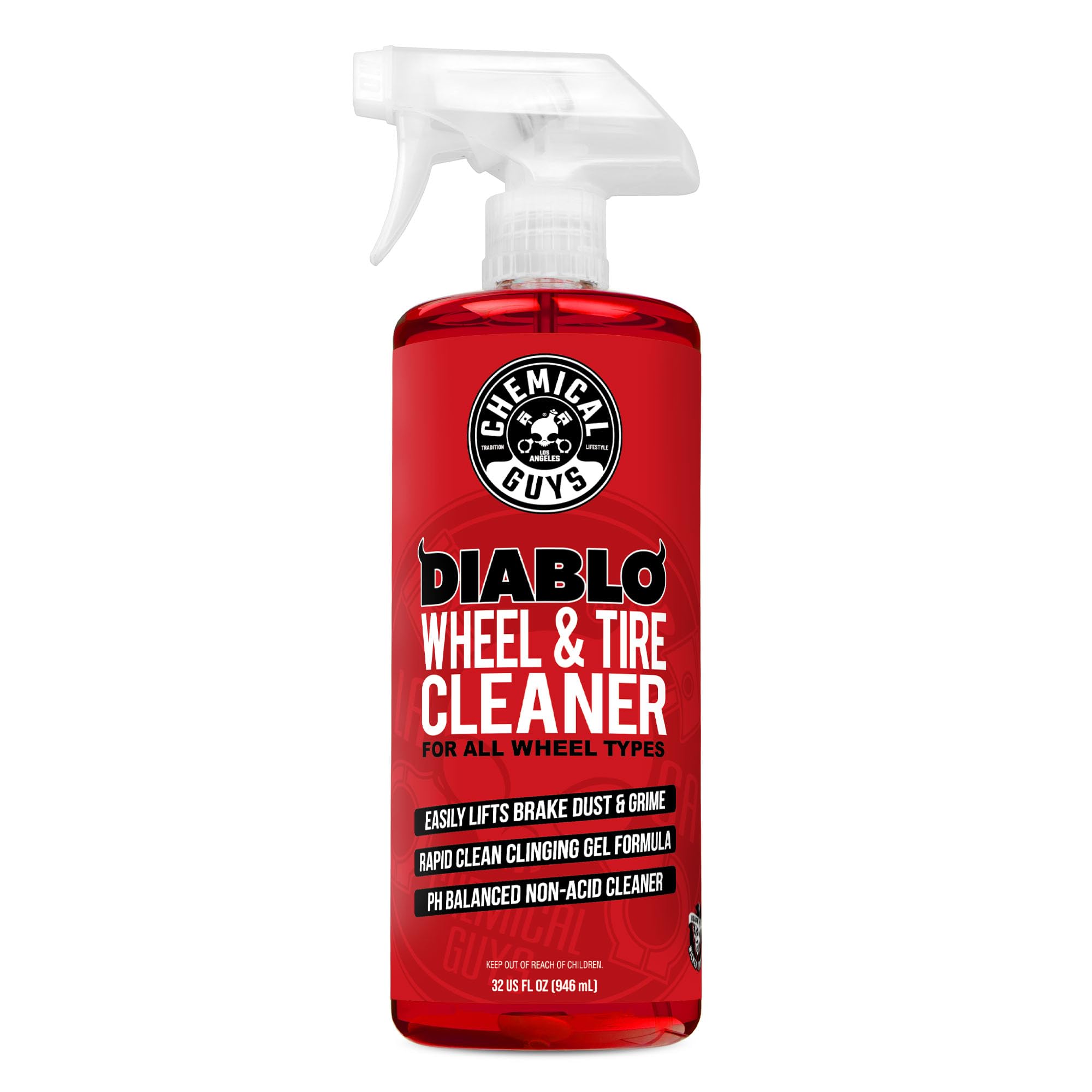 Buy now Chemical Guys Diablo Gel Oxygen Infused Foam Wheel & Rim Cleaner, Concentrated Car Wheel Cleaner Safe on All Finishes, Removes Brake Dust, Dirt, Grime, for Cars, Trucks, SUVs, Motorcycles & RVs, 16 oz at indiglob india