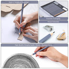 Brusarth Professional Sketch Graphite Pencils for Drawing Set,17 Pcs