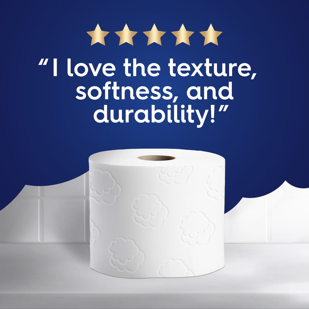White Cloud Ultra Soft and Strong Bath Tissue, 4 Packs of 6 Mega Rolls