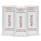 Buy now Native Deodorant Contains Naturally Derived Ingredients, 72 Hour Odor Control | Deodorant for Women and Men, Aluminum Free with Baking Soda, Coconut Oil and Shea Butter | Coconut & Vanilla at indiglob india
