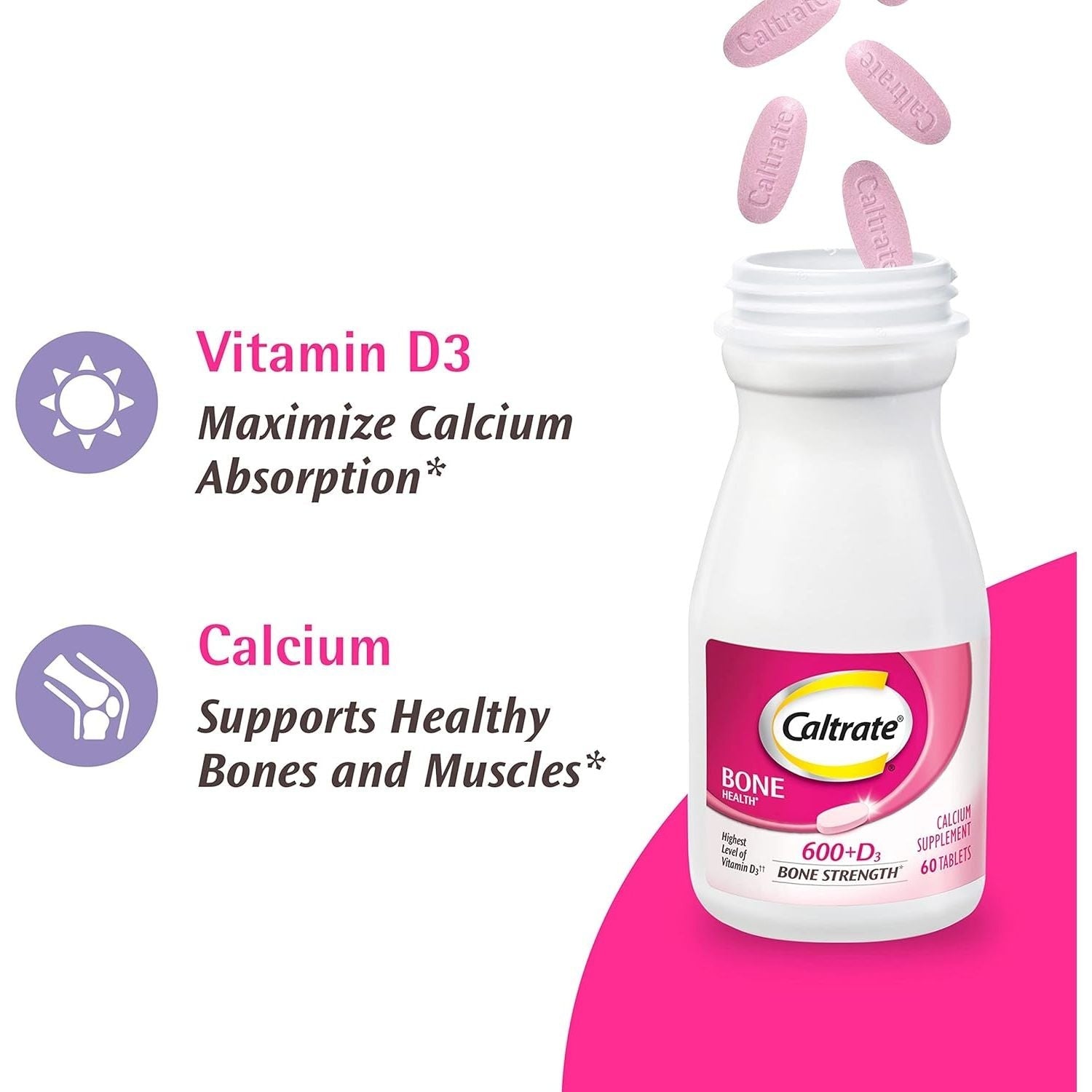Buy now Caltrate 600 Plus D3 Calcium and Vitamin D Supplement Tablets, Bone Health Supplements for Adults - 200 Count at indiglob india