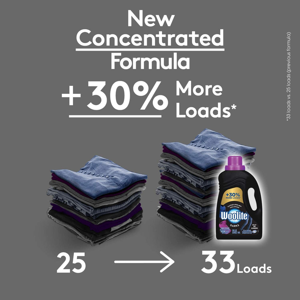 Buy now Woolite Dark Care Laundry Detergent, Midnight Breeze Scent, 50 oz/ 33 Loads *Packaging May Vary* (Pack of 2) at indiglob india