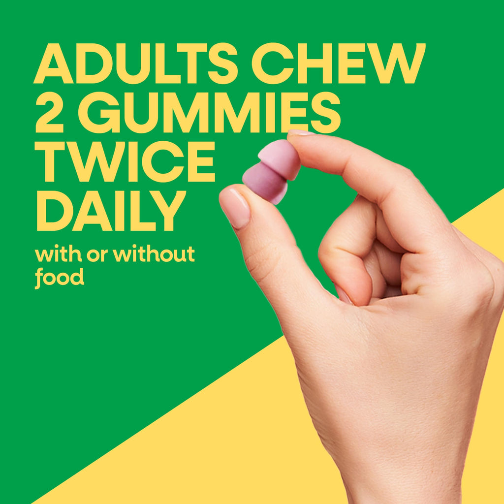 Nature’s Way Alive! Chewable Calcium Gummies with Vitamin D3, 60 ct | Daily Supplement Supports Healthy Bones and Teeth, and Muscle Function*, Strawberry and Raspberry-Lemonade Flavored