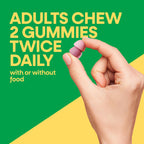Nature’s Way Alive! Chewable Calcium Gummies with Vitamin D3, 60 ct | Daily Supplement Supports Healthy Bones and Teeth, and Muscle Function*, Strawberry and Raspberry-Lemonade Flavored