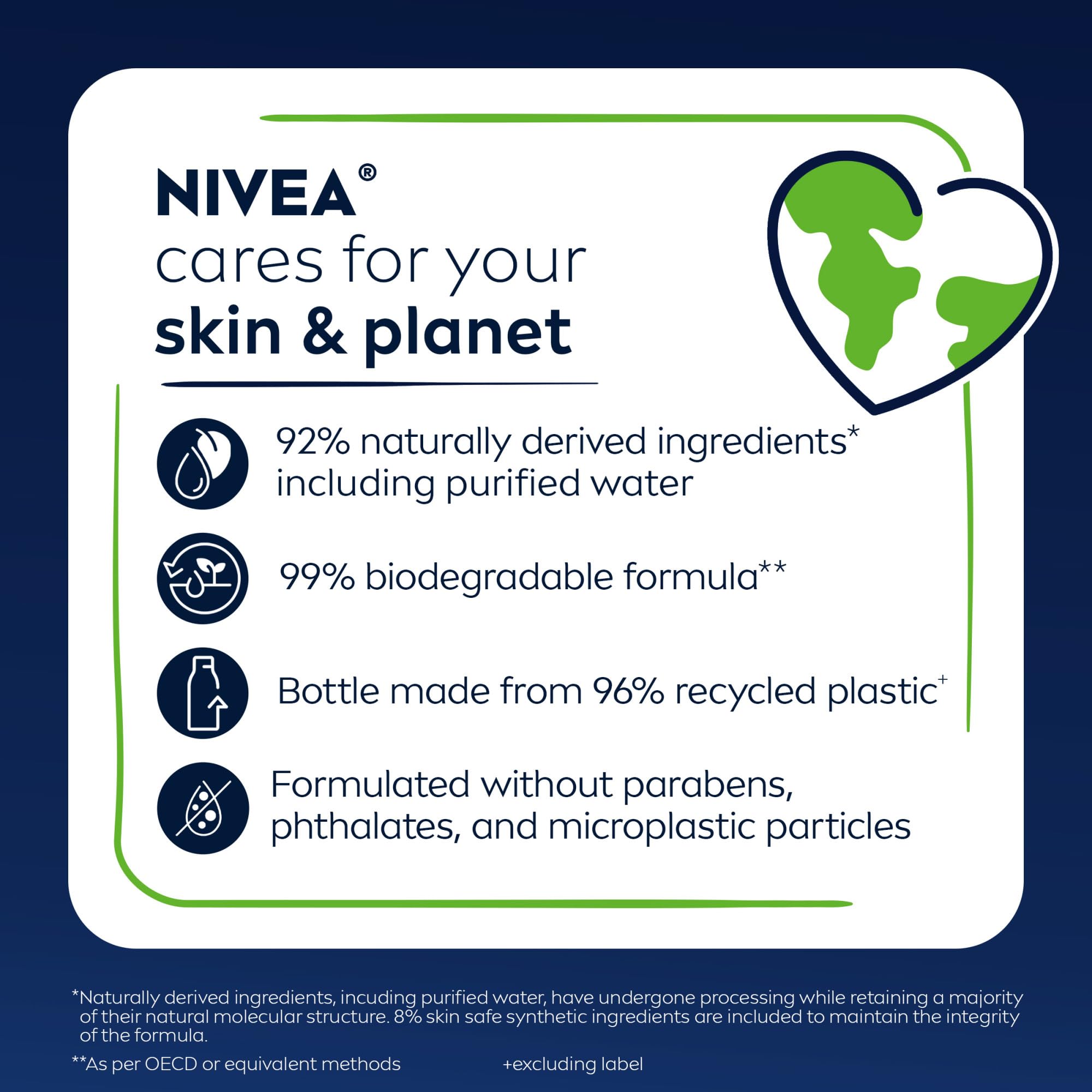 Buy now NIVEA MEN Cool Body Wash, Icy Menthol and Yuzu Scent, 3-in-1 Men's Body Wash, Face and Hair, Paraben Free, pH-Skin Friendly, 16.9 Fl Oz Bottle, Pack of 3 at indiglob india