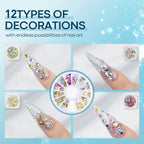 Explore 12 types of nail art decorations for endless creativity with Modelones Short Almond Nail Tips. Verified by CuratCart.