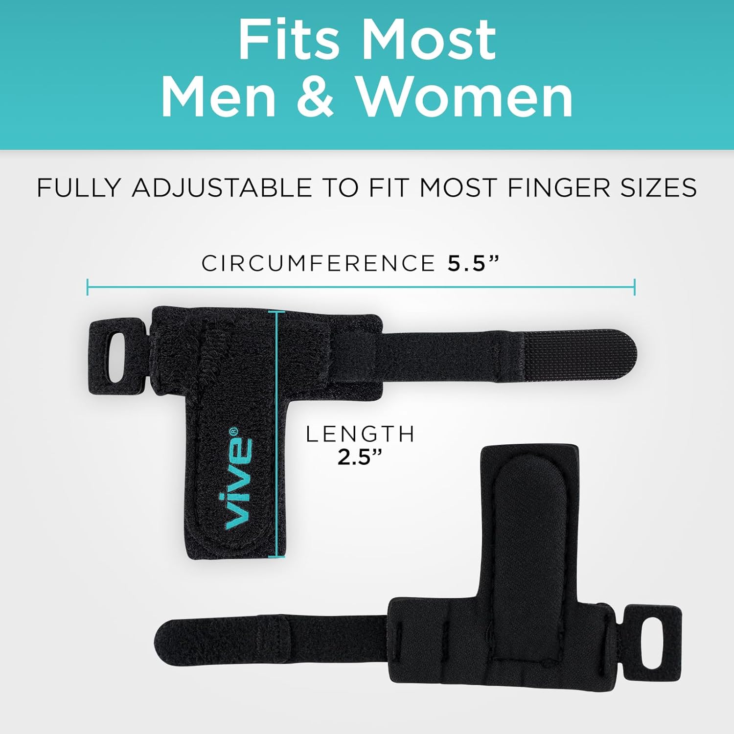Buy now Vive Trigger Finger Splint - Support Brace for Middle, Ring, Index, Thumb, Pinky, and Hands - Straightening Curved, Bent, Locked Stenosing Tenosynovitis Tendon Lock Release Knuckle Stabilizer - HSA/FSA at indiglob india