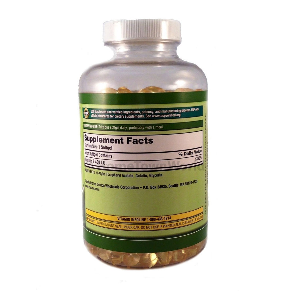 Vitamin E 400 Iu 500 Softgels Supports Healthy Immune