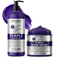 Rosemary Purple Shampoo & Purple Hair Mask Conditioner Set, Sulfate-Free
