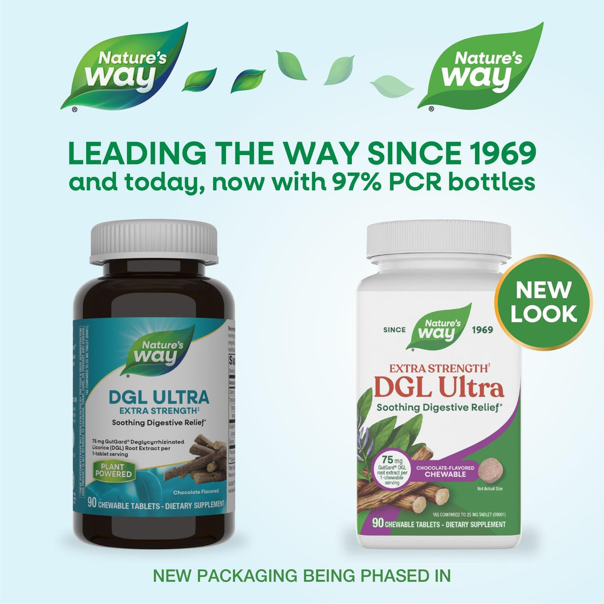 Nature's Way Extra Strength (1) DGL Ultra - DGL Chewable Tablets for Digestive Support* - Deglycyrrhizinated Licorice GutGard Extract - 75mg per Serving - Chocolate Flavored - 90 Count (90 Servings)