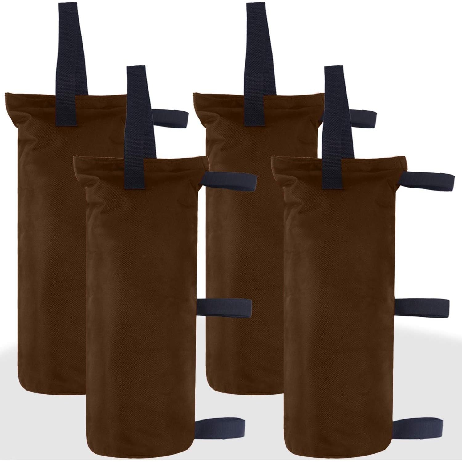 Buy now ABCCANOPY Canopy Weights Set of 4-120LBS Sand Bags for Pop up Tent, Weight Bags for Outdoor Gazebo, Trampoline, Pergola, Blue (Without Sand) 120lbs Brown at indiglob india