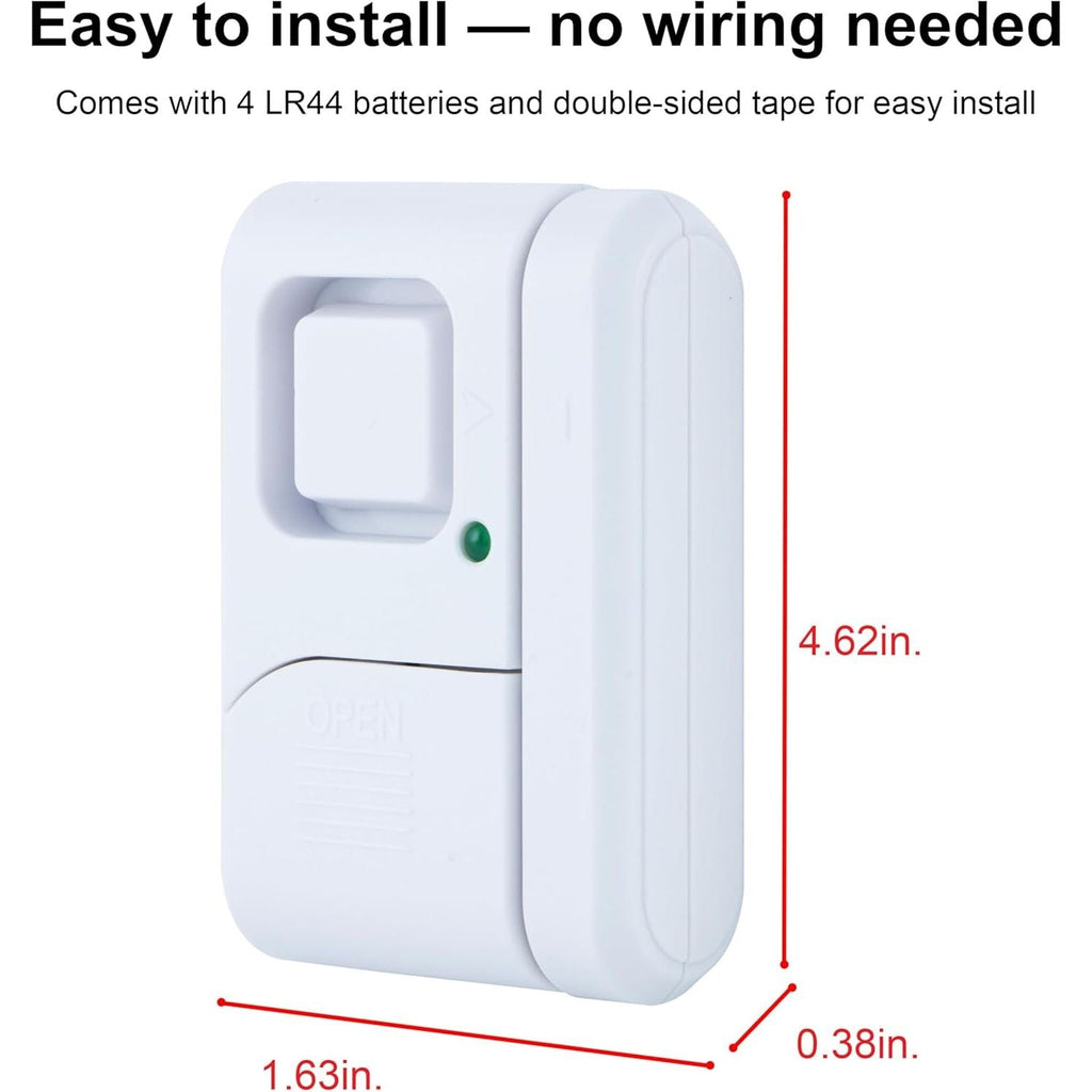 Buy now GE Personal Security Window and Door Alarm, 4 Pack, DIY Protection, Burglar Alert, Wireless Chime/Alarm, Easy Installation, Home Security, Ideal for Home, Garage, Apartment and More, White, 45174 at indiglob india