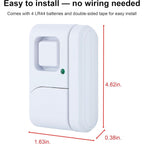 Buy now GE Personal Security Window and Door Alarm, 4 Pack, DIY Protection, Burglar Alert, Wireless Chime/Alarm, Easy Installation, Home Security, Ideal for Home, Garage, Apartment and More, White, 45174 at indiglob india