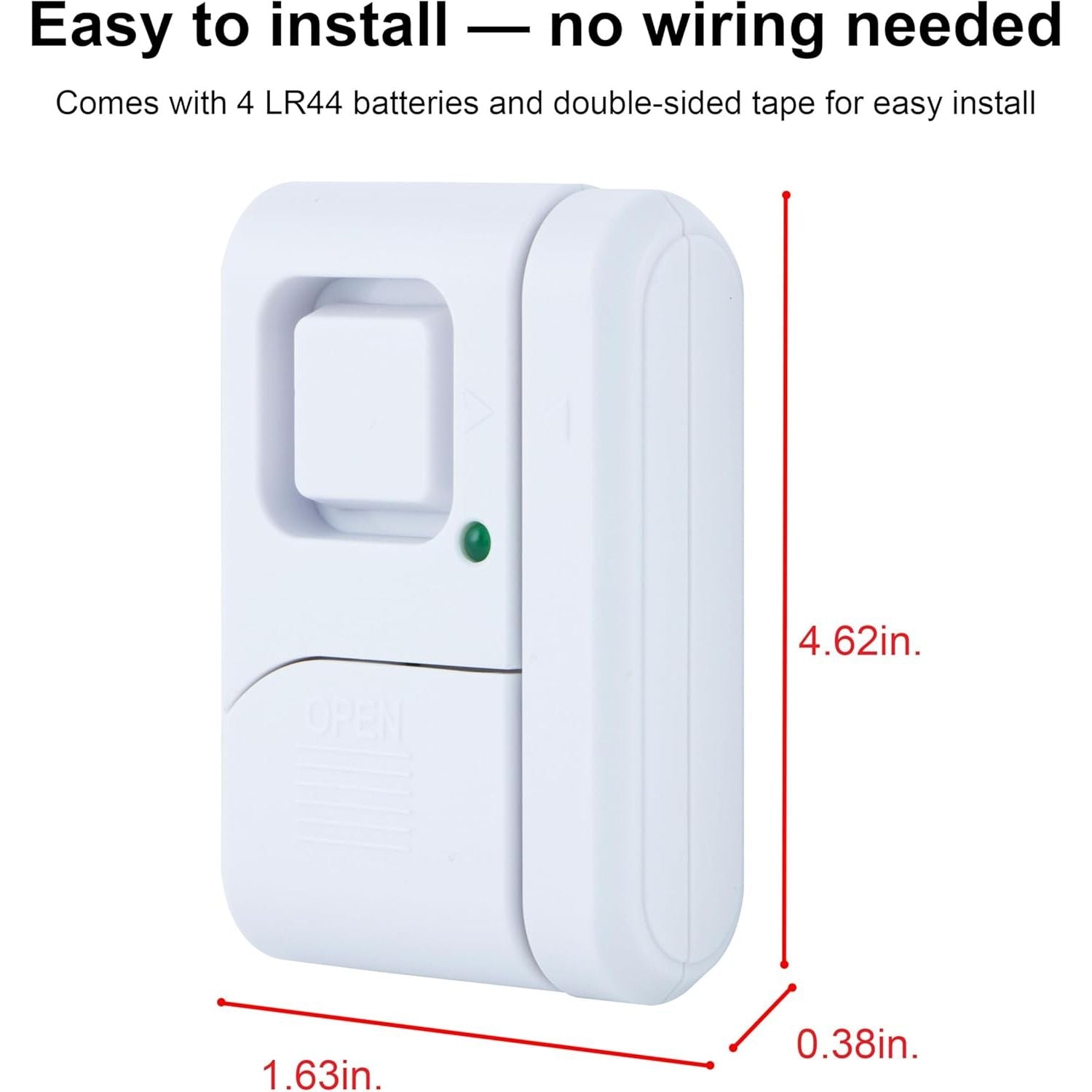 Buy now GE Personal Security Window and Door Alarm, 4 Pack, DIY Protection, Burglar Alert, Wireless Chime/Alarm, Easy Installation, Home Security, Ideal for Home, Garage, Apartment and More, White, 45174 at indiglob india
